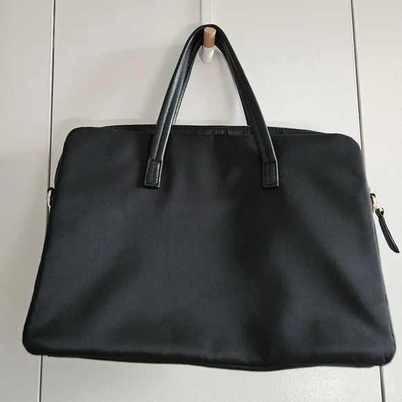 Knomo 14" Black Nylon Laptop Bag - Picture 2 of 10